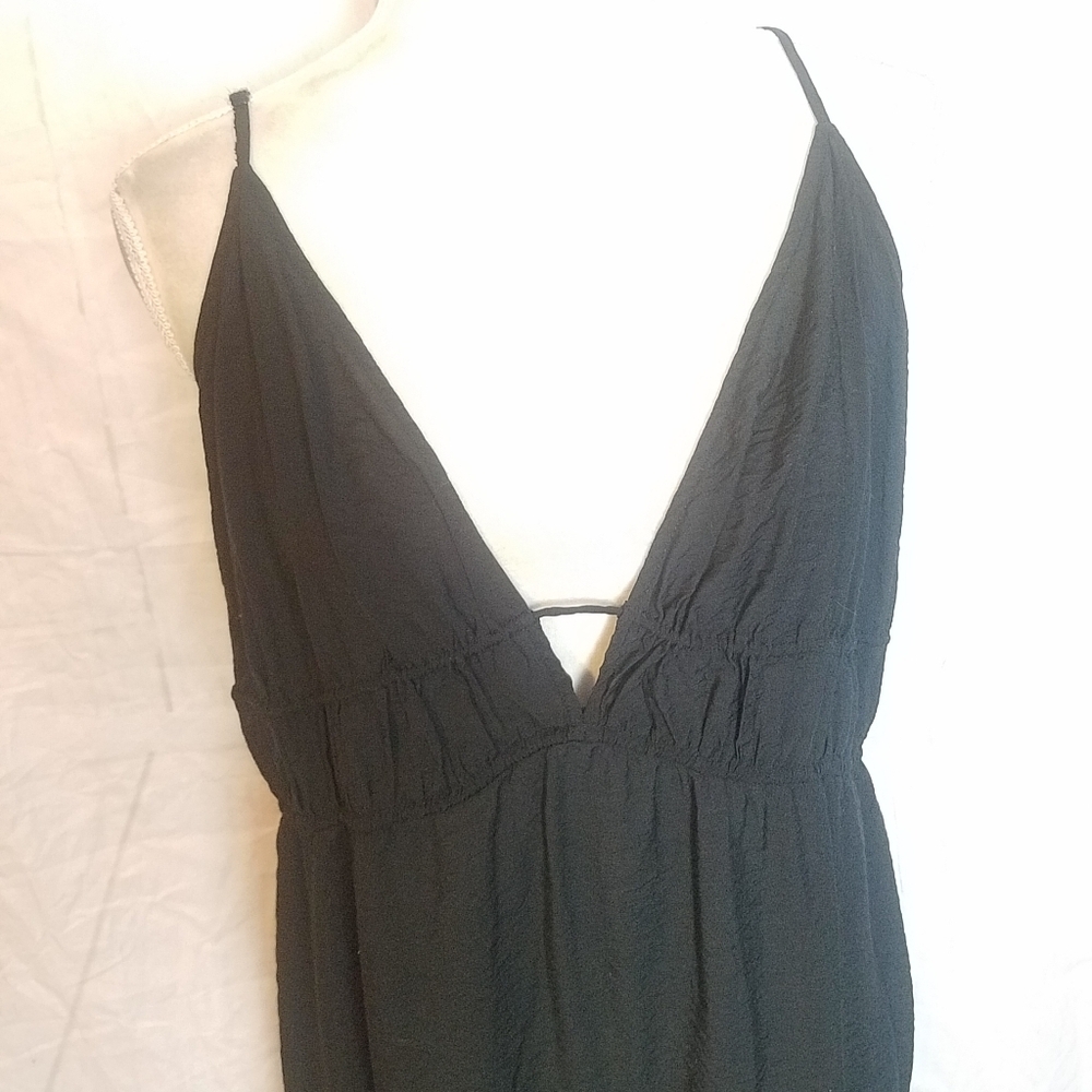 H&m Elegant Black Maxi Slip Dress - Picture 4 of 8